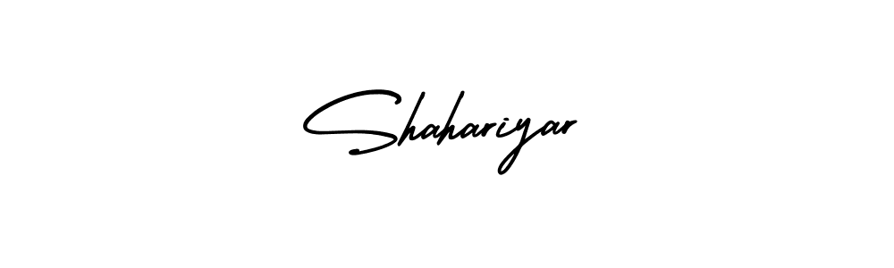 Create a beautiful signature design for name Shahariyar. With this signature (AmerikaSignatureDemo-Regular) fonts, you can make a handwritten signature for free. Shahariyar signature style 3 images and pictures png