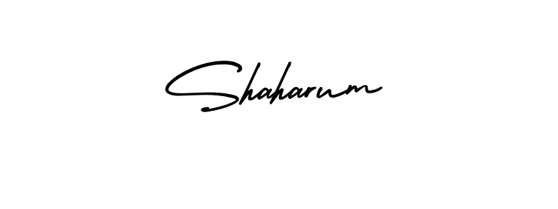 Also You can easily find your signature by using the search form. We will create Shaharum name handwritten signature images for you free of cost using AmerikaSignatureDemo-Regular sign style. Shaharum signature style 3 images and pictures png