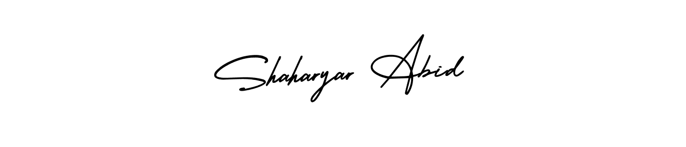 Design your own signature with our free online signature maker. With this signature software, you can create a handwritten (AmerikaSignatureDemo-Regular) signature for name Shaharyar Abid. Shaharyar Abid signature style 3 images and pictures png