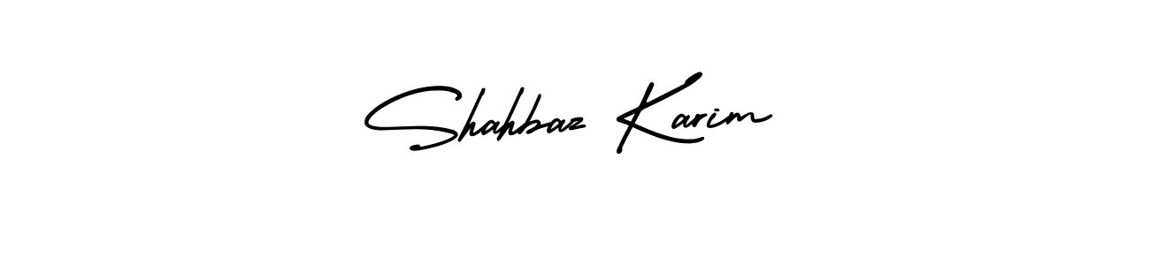 How to make Shahbaz Karim name signature. Use AmerikaSignatureDemo-Regular style for creating short signs online. This is the latest handwritten sign. Shahbaz Karim signature style 3 images and pictures png