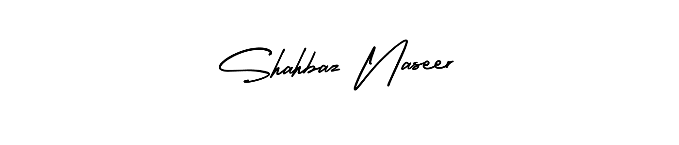 You should practise on your own different ways (AmerikaSignatureDemo-Regular) to write your name (Shahbaz Naseer) in signature. don't let someone else do it for you. Shahbaz Naseer signature style 3 images and pictures png