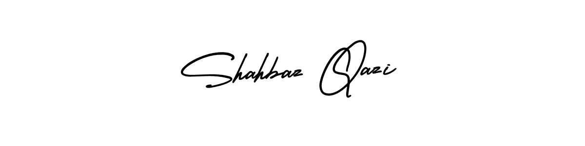 The best way (AmerikaSignatureDemo-Regular) to make a short signature is to pick only two or three words in your name. The name Shahbaz Qazi include a total of six letters. For converting this name. Shahbaz Qazi signature style 3 images and pictures png