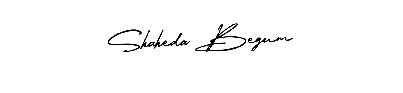 Also You can easily find your signature by using the search form. We will create Shaheda Begum name handwritten signature images for you free of cost using AmerikaSignatureDemo-Regular sign style. Shaheda Begum signature style 3 images and pictures png