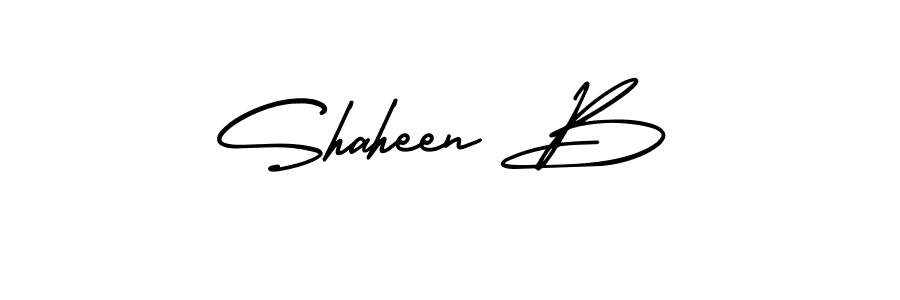 How to make Shaheen B signature? AmerikaSignatureDemo-Regular is a professional autograph style. Create handwritten signature for Shaheen B name. Shaheen B signature style 3 images and pictures png