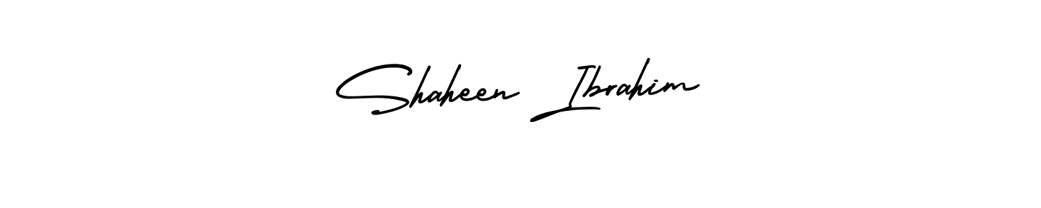 How to make Shaheen Ibrahim name signature. Use AmerikaSignatureDemo-Regular style for creating short signs online. This is the latest handwritten sign. Shaheen Ibrahim signature style 3 images and pictures png