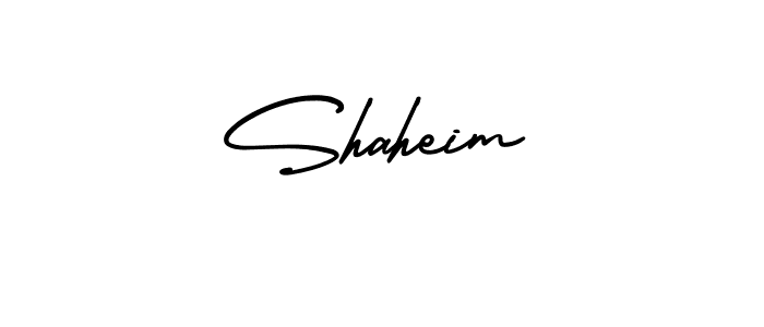 You should practise on your own different ways (AmerikaSignatureDemo-Regular) to write your name (Shaheim) in signature. don't let someone else do it for you. Shaheim signature style 3 images and pictures png