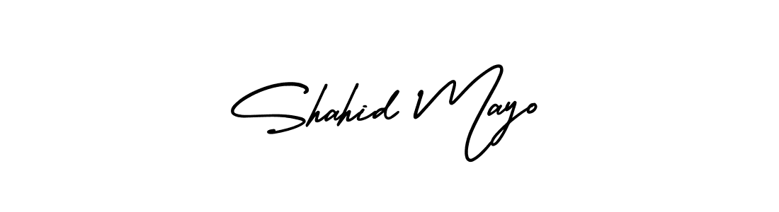 How to Draw Shahid Mayo signature style? AmerikaSignatureDemo-Regular is a latest design signature styles for name Shahid Mayo. Shahid Mayo signature style 3 images and pictures png