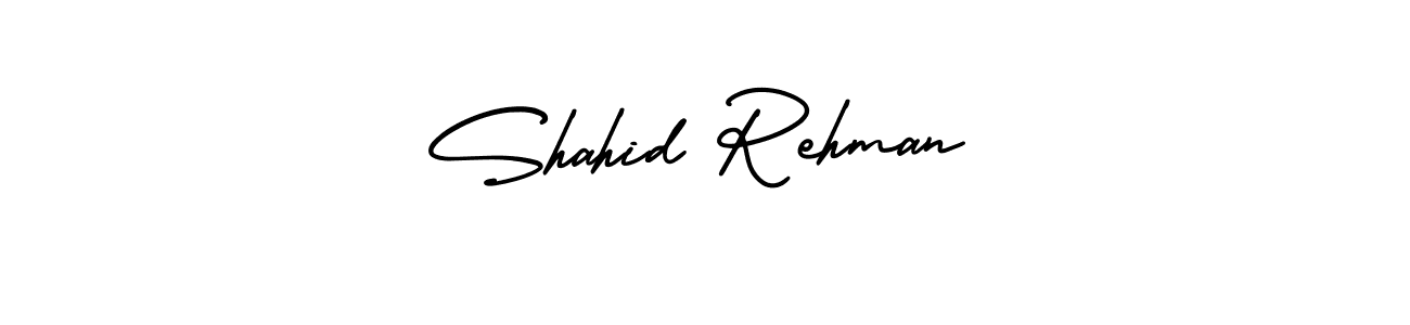 How to Draw Shahid Rehman signature style? AmerikaSignatureDemo-Regular is a latest design signature styles for name Shahid Rehman. Shahid Rehman signature style 3 images and pictures png