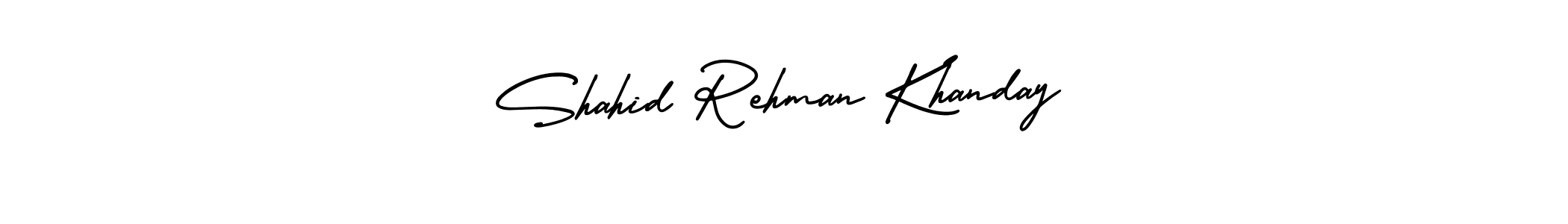 Similarly AmerikaSignatureDemo-Regular is the best handwritten signature design. Signature creator online .You can use it as an online autograph creator for name Shahid Rehman Khanday. Shahid Rehman Khanday signature style 3 images and pictures png