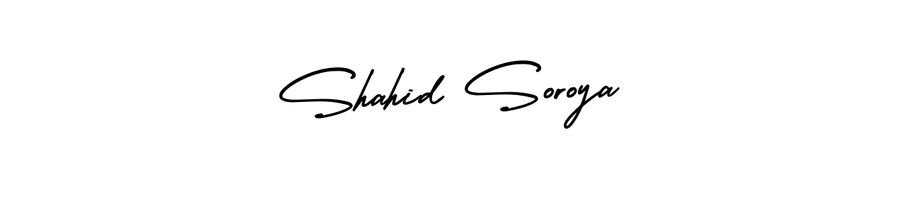 AmerikaSignatureDemo-Regular is a professional signature style that is perfect for those who want to add a touch of class to their signature. It is also a great choice for those who want to make their signature more unique. Get Shahid Soroya name to fancy signature for free. Shahid Soroya signature style 3 images and pictures png