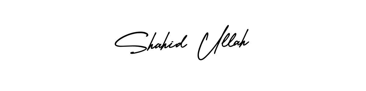 How to make Shahid Ullah signature? AmerikaSignatureDemo-Regular is a professional autograph style. Create handwritten signature for Shahid Ullah name. Shahid Ullah signature style 3 images and pictures png