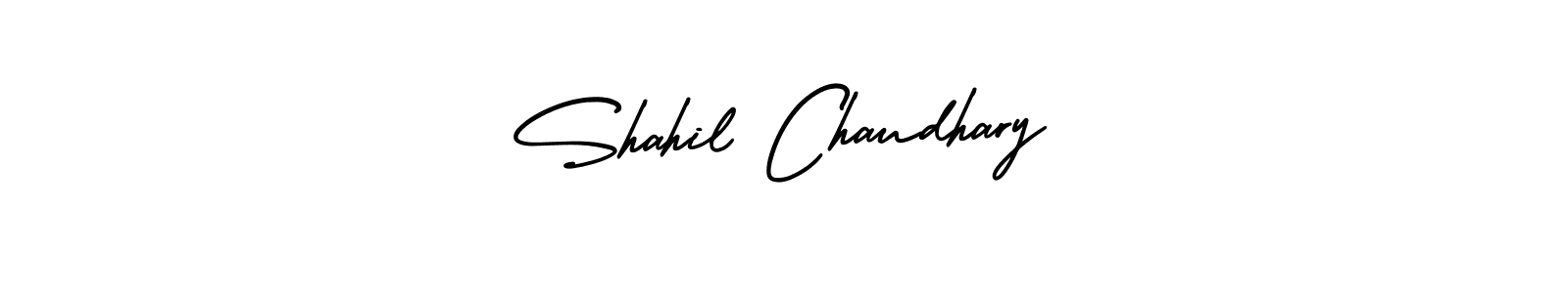 AmerikaSignatureDemo-Regular is a professional signature style that is perfect for those who want to add a touch of class to their signature. It is also a great choice for those who want to make their signature more unique. Get Shahil Chaudhary name to fancy signature for free. Shahil Chaudhary signature style 3 images and pictures png