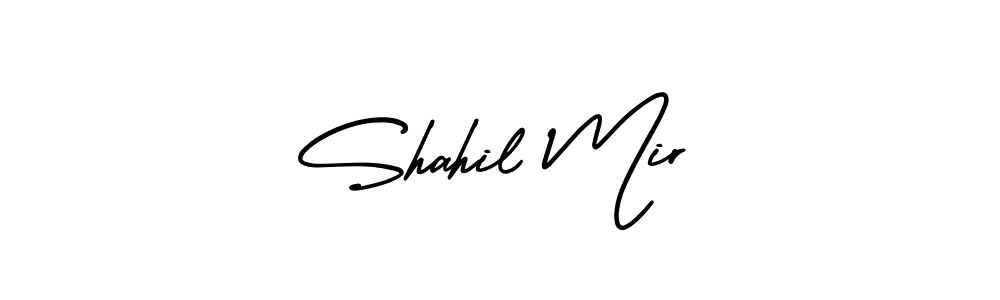 Create a beautiful signature design for name Shahil Mir. With this signature (AmerikaSignatureDemo-Regular) fonts, you can make a handwritten signature for free. Shahil Mir signature style 3 images and pictures png