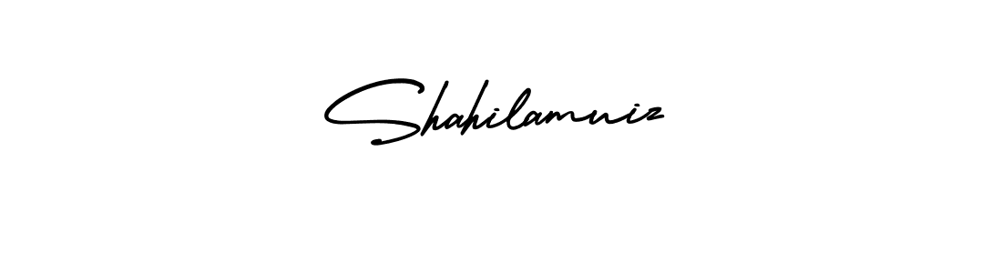 It looks lik you need a new signature style for name Shahilamuiz. Design unique handwritten (AmerikaSignatureDemo-Regular) signature with our free signature maker in just a few clicks. Shahilamuiz signature style 3 images and pictures png
