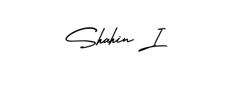 Use a signature maker to create a handwritten signature online. With this signature software, you can design (AmerikaSignatureDemo-Regular) your own signature for name Shahin I. Shahin I signature style 3 images and pictures png