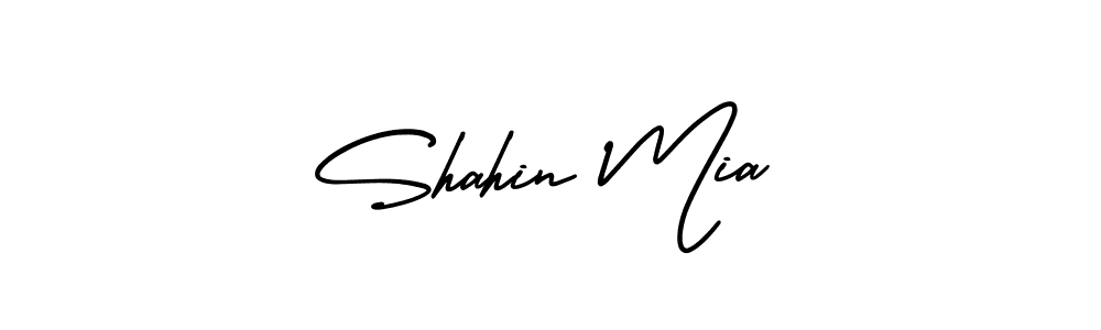 This is the best signature style for the Shahin Mia name. Also you like these signature font (AmerikaSignatureDemo-Regular). Mix name signature. Shahin Mia signature style 3 images and pictures png