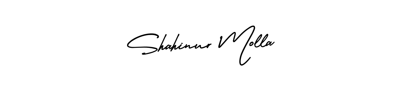 Use a signature maker to create a handwritten signature online. With this signature software, you can design (AmerikaSignatureDemo-Regular) your own signature for name Shahinur Molla. Shahinur Molla signature style 3 images and pictures png