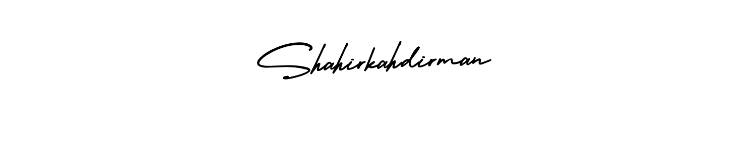 Shahirkahdirman stylish signature style. Best Handwritten Sign (AmerikaSignatureDemo-Regular) for my name. Handwritten Signature Collection Ideas for my name Shahirkahdirman. Shahirkahdirman signature style 3 images and pictures png