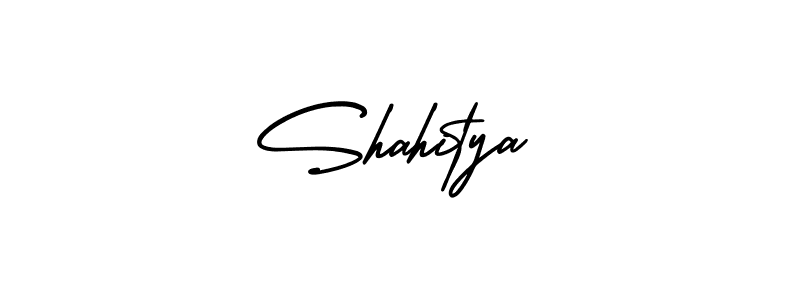 Create a beautiful signature design for name Shahitya. With this signature (AmerikaSignatureDemo-Regular) fonts, you can make a handwritten signature for free. Shahitya signature style 3 images and pictures png