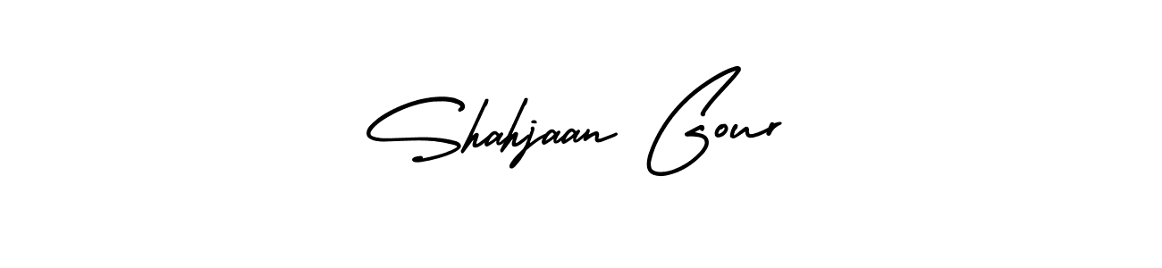 Also You can easily find your signature by using the search form. We will create Shahjaan Gour name handwritten signature images for you free of cost using AmerikaSignatureDemo-Regular sign style. Shahjaan Gour signature style 3 images and pictures png