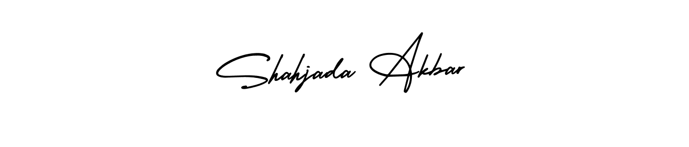 This is the best signature style for the Shahjada Akbar name. Also you like these signature font (AmerikaSignatureDemo-Regular). Mix name signature. Shahjada Akbar signature style 3 images and pictures png