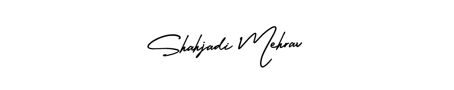 Check out images of Autograph of Shahjadi Mehrav name. Actor Shahjadi Mehrav Signature Style. AmerikaSignatureDemo-Regular is a professional sign style online. Shahjadi Mehrav signature style 3 images and pictures png