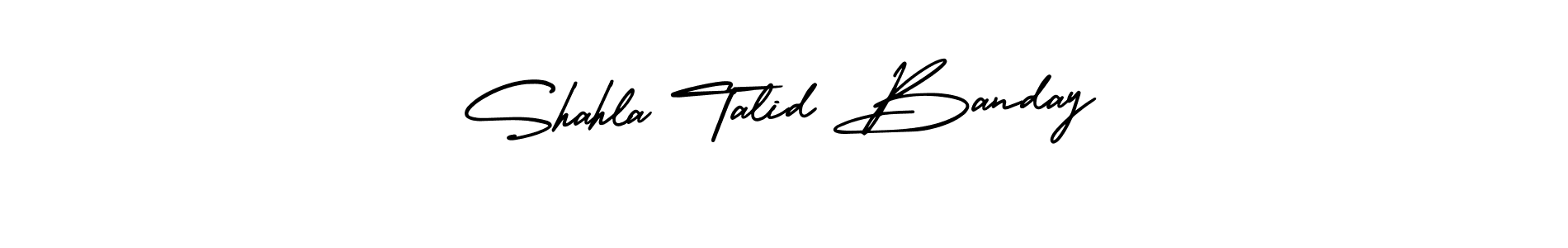 Also we have Shahla Talid Banday name is the best signature style. Create professional handwritten signature collection using AmerikaSignatureDemo-Regular autograph style. Shahla Talid Banday signature style 3 images and pictures png