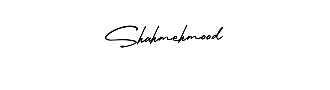 The best way (AmerikaSignatureDemo-Regular) to make a short signature is to pick only two or three words in your name. The name Shahmehmood include a total of six letters. For converting this name. Shahmehmood signature style 3 images and pictures png