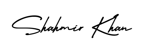Check out images of Autograph of Shahmir Khan name. Actor Shahmir Khan Signature Style. AmerikaSignatureDemo-Regular is a professional sign style online. Shahmir Khan signature style 3 images and pictures png