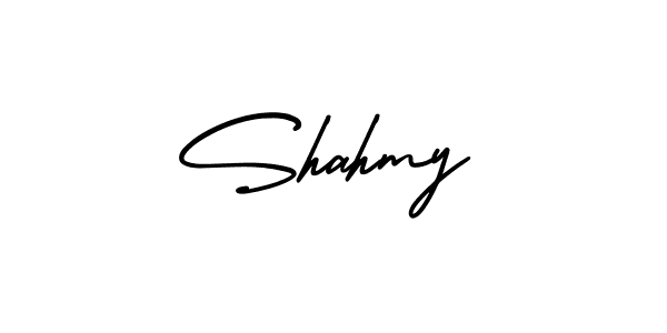 Design your own signature with our free online signature maker. With this signature software, you can create a handwritten (AmerikaSignatureDemo-Regular) signature for name Shahmy. Shahmy signature style 3 images and pictures png