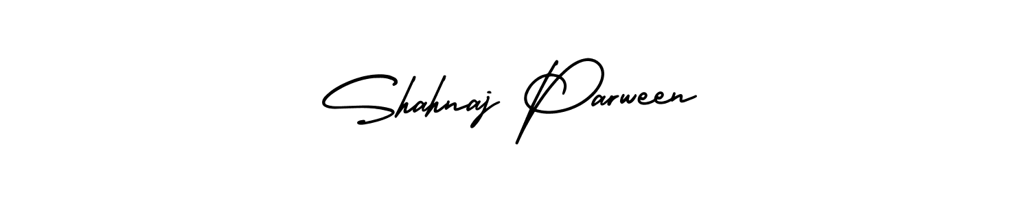 Make a beautiful signature design for name Shahnaj Parween. With this signature (AmerikaSignatureDemo-Regular) style, you can create a handwritten signature for free. Shahnaj Parween signature style 3 images and pictures png