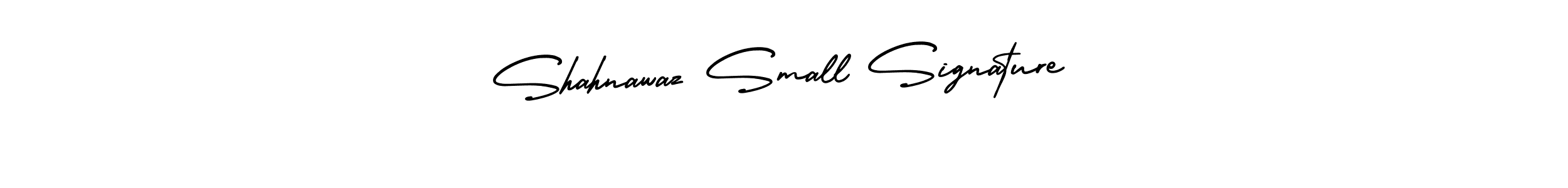 This is the best signature style for the Shahnawaz Small Signature name. Also you like these signature font (AmerikaSignatureDemo-Regular). Mix name signature. Shahnawaz Small Signature signature style 3 images and pictures png