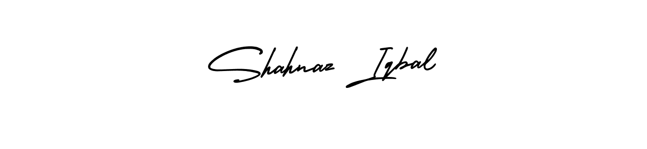 Make a beautiful signature design for name Shahnaz Iqbal. With this signature (AmerikaSignatureDemo-Regular) style, you can create a handwritten signature for free. Shahnaz Iqbal signature style 3 images and pictures png