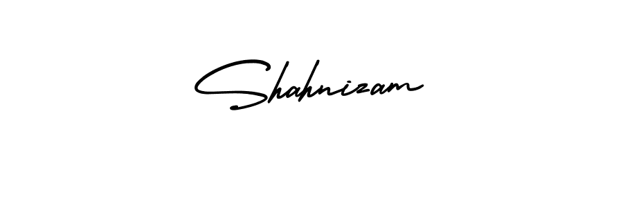 Design your own signature with our free online signature maker. With this signature software, you can create a handwritten (AmerikaSignatureDemo-Regular) signature for name Shahnizam. Shahnizam signature style 3 images and pictures png