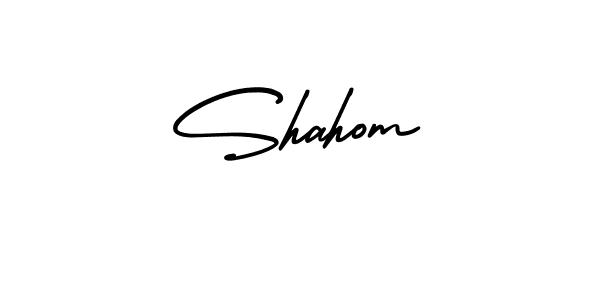 It looks lik you need a new signature style for name Shahom. Design unique handwritten (AmerikaSignatureDemo-Regular) signature with our free signature maker in just a few clicks. Shahom signature style 3 images and pictures png