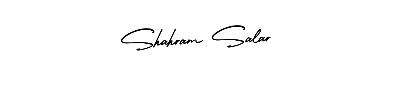 Also You can easily find your signature by using the search form. We will create Shahram Salar name handwritten signature images for you free of cost using AmerikaSignatureDemo-Regular sign style. Shahram Salar signature style 3 images and pictures png