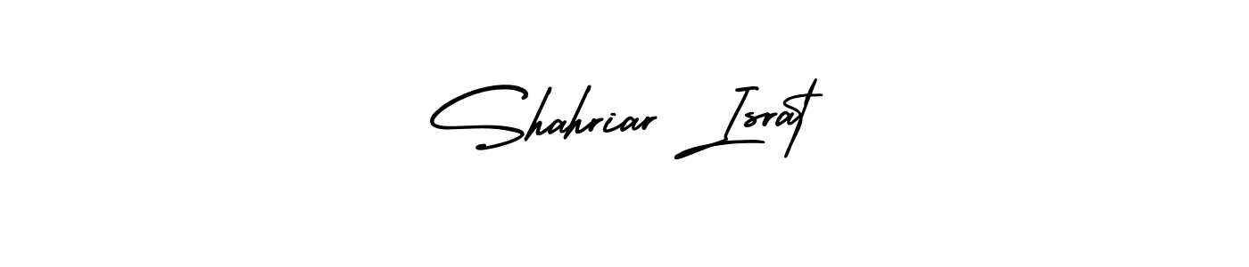 Similarly AmerikaSignatureDemo-Regular is the best handwritten signature design. Signature creator online .You can use it as an online autograph creator for name Shahriar Israt. Shahriar Israt signature style 3 images and pictures png