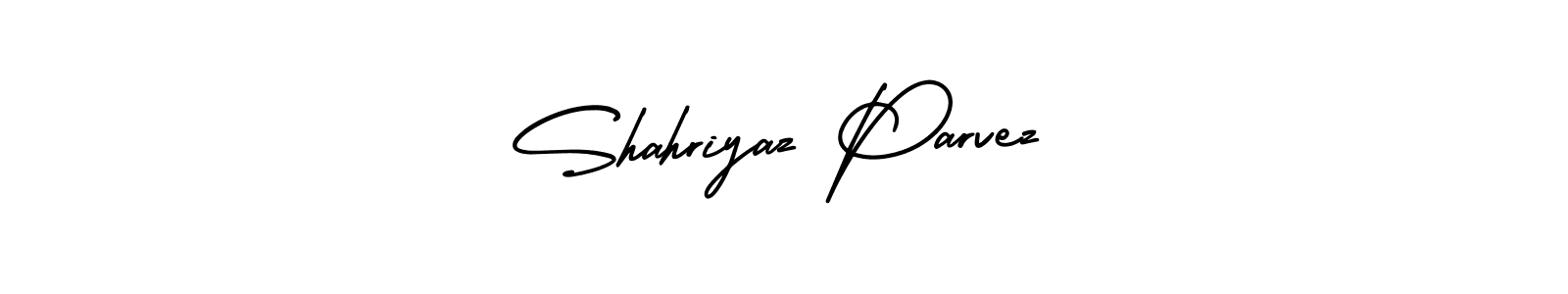 Use a signature maker to create a handwritten signature online. With this signature software, you can design (AmerikaSignatureDemo-Regular) your own signature for name Shahriyaz Parvez. Shahriyaz Parvez signature style 3 images and pictures png