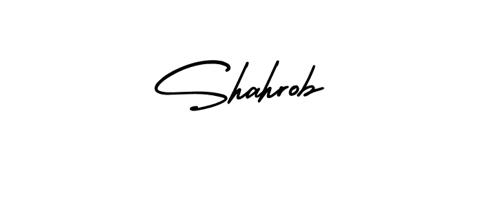 Shahrob stylish signature style. Best Handwritten Sign (AmerikaSignatureDemo-Regular) for my name. Handwritten Signature Collection Ideas for my name Shahrob. Shahrob signature style 3 images and pictures png