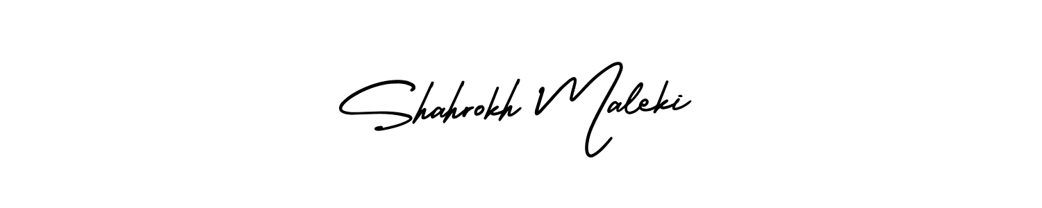 Make a short Shahrokh Maleki signature style. Manage your documents anywhere anytime using AmerikaSignatureDemo-Regular. Create and add eSignatures, submit forms, share and send files easily. Shahrokh Maleki signature style 3 images and pictures png