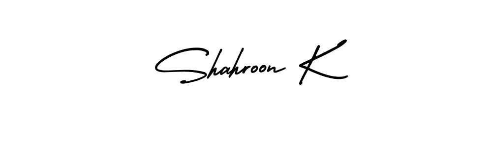 Best and Professional Signature Style for Shahroon K. AmerikaSignatureDemo-Regular Best Signature Style Collection. Shahroon K signature style 3 images and pictures png