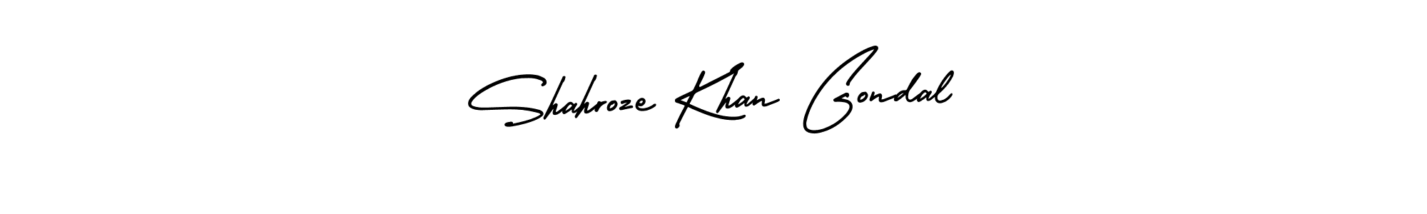It looks lik you need a new signature style for name Shahroze Khan Gondal. Design unique handwritten (AmerikaSignatureDemo-Regular) signature with our free signature maker in just a few clicks. Shahroze Khan Gondal signature style 3 images and pictures png