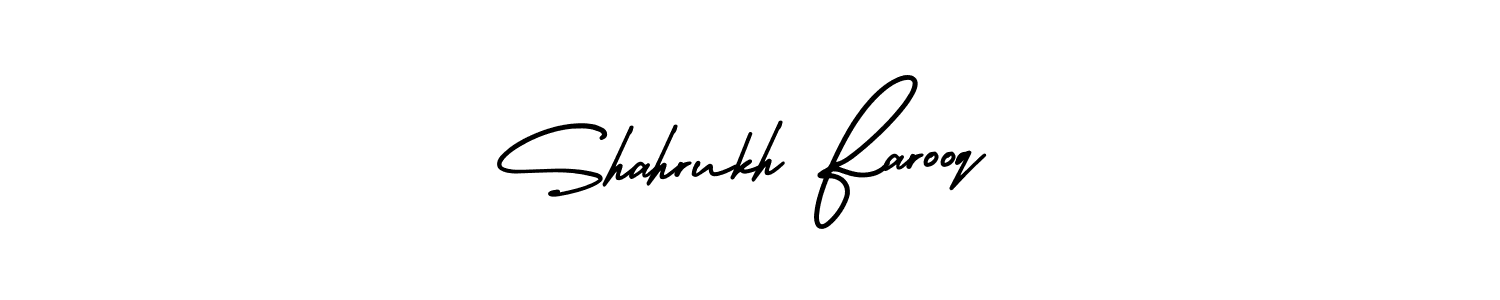 if you are searching for the best signature style for your name Shahrukh Farooq. so please give up your signature search. here we have designed multiple signature styles  using AmerikaSignatureDemo-Regular. Shahrukh Farooq signature style 3 images and pictures png