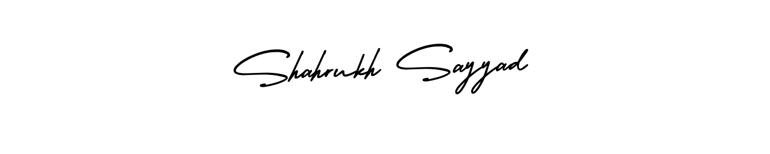 Design your own signature with our free online signature maker. With this signature software, you can create a handwritten (AmerikaSignatureDemo-Regular) signature for name Shahrukh Sayyad. Shahrukh Sayyad signature style 3 images and pictures png