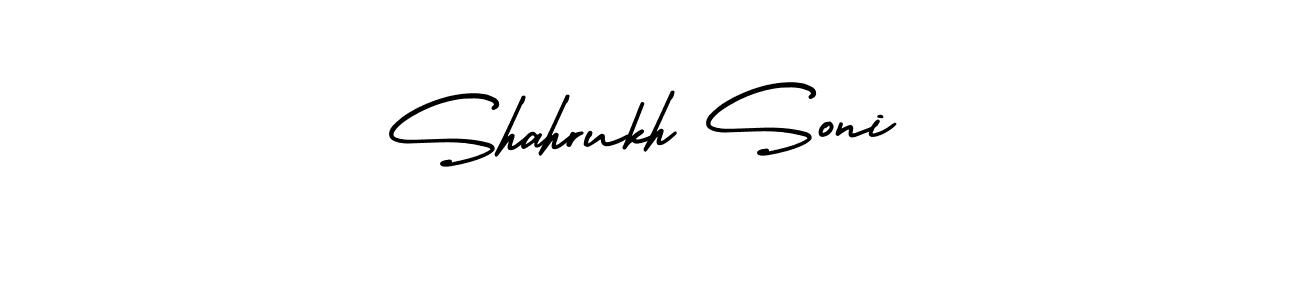 How to Draw Shahrukh Soni signature style? AmerikaSignatureDemo-Regular is a latest design signature styles for name Shahrukh Soni. Shahrukh Soni signature style 3 images and pictures png