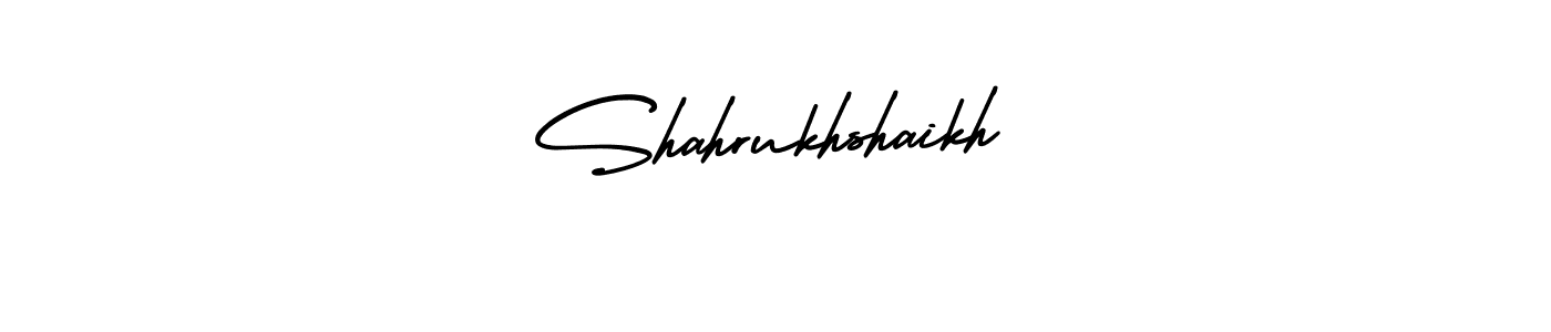 It looks lik you need a new signature style for name Shahrukhshaikh. Design unique handwritten (AmerikaSignatureDemo-Regular) signature with our free signature maker in just a few clicks. Shahrukhshaikh signature style 3 images and pictures png