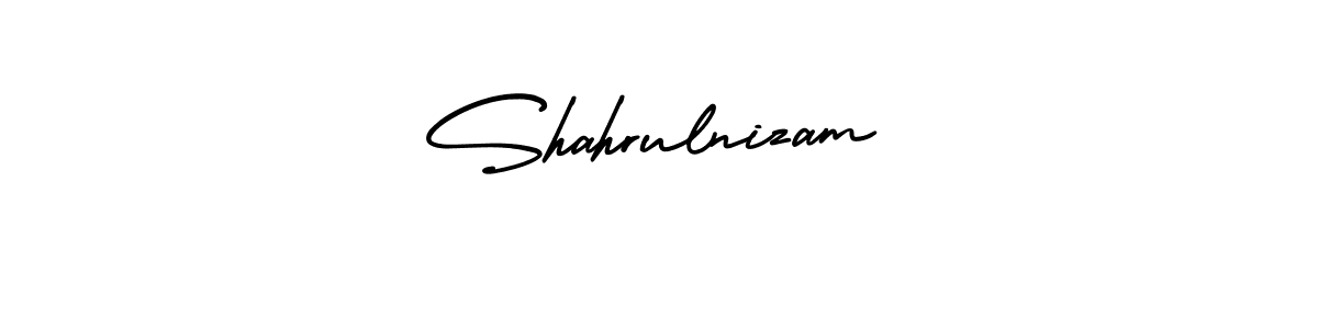 Design your own signature with our free online signature maker. With this signature software, you can create a handwritten (AmerikaSignatureDemo-Regular) signature for name Shahrulnizam. Shahrulnizam signature style 3 images and pictures png