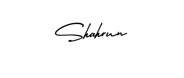 Make a beautiful signature design for name Shahrun. With this signature (AmerikaSignatureDemo-Regular) style, you can create a handwritten signature for free. Shahrun signature style 3 images and pictures png