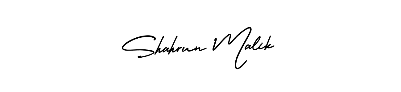 How to Draw Shahrun Malik signature style? AmerikaSignatureDemo-Regular is a latest design signature styles for name Shahrun Malik. Shahrun Malik signature style 3 images and pictures png