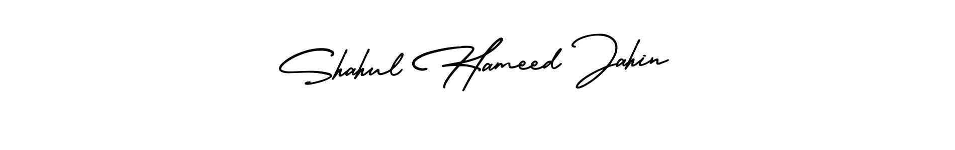 This is the best signature style for the Shahul Hameed Jahin name. Also you like these signature font (AmerikaSignatureDemo-Regular). Mix name signature. Shahul Hameed Jahin signature style 3 images and pictures png